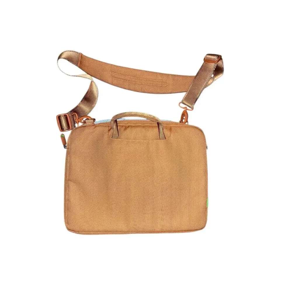 Incase Laptop Bag Shoulder Briefcase Messenger Brown Padded Adjustable Strap